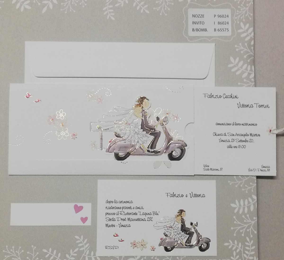 Partecipazione Nozze 96024