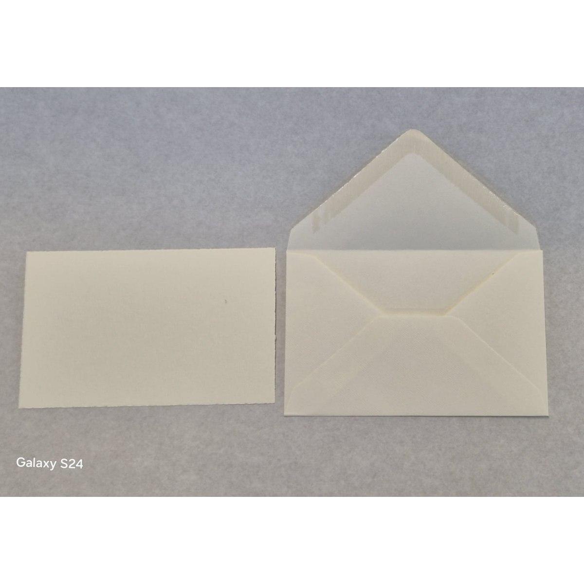 Acquerello avorio f.to 9 conf. 100 pz. biglietti e buste taglio dolce codice 8389