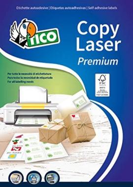 LP4W-9934 - Etichette in carta bianca Copy Laser Premium 99,1x34mm Ang. arrotondati conf. 100 ff - 1600 etichette per cf.
