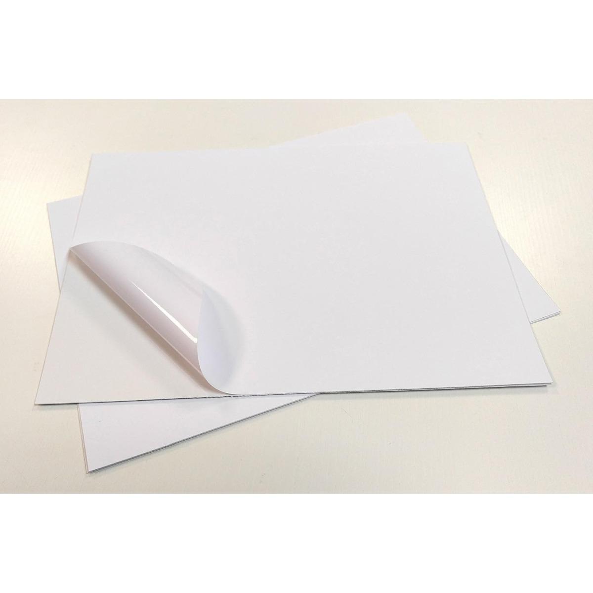 CARTA ADESIVA 85g 50X70 lucida con retrotaglio
