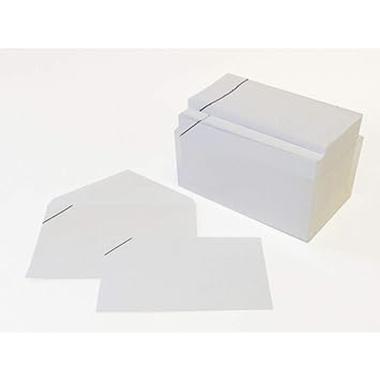 BUSTINE 9x14 per ringraziamento lutto bianche listate