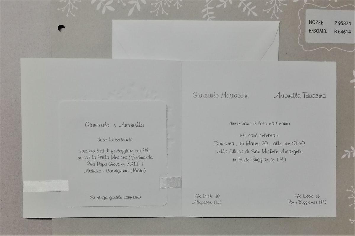 Partecipazione Nozze 95874