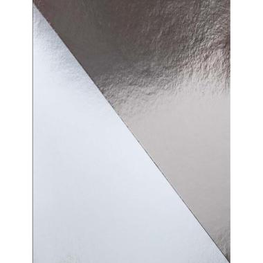 CARTA ADESIVA 182gr 50X70 argento lucida c/retrotaglio