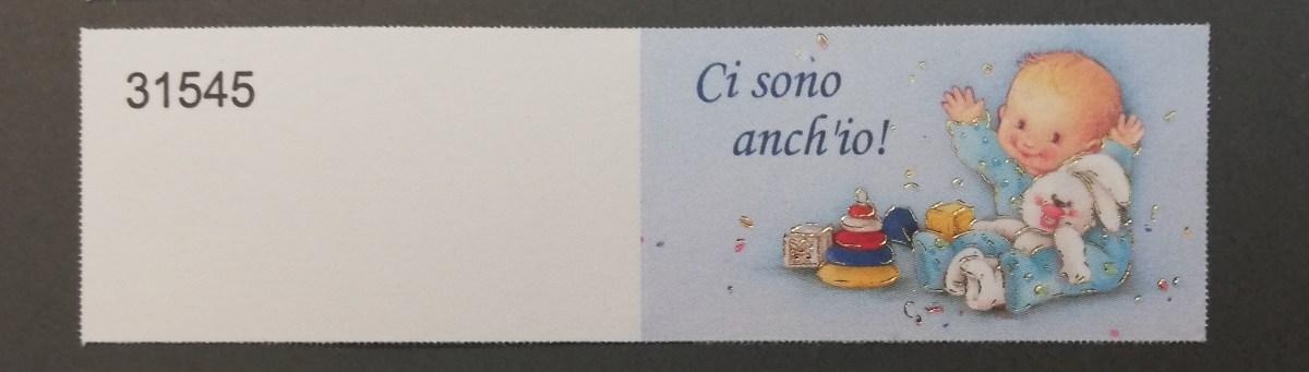 Bigliettini per bomboniera Nascita art. 31545 in cf. da 100 pz