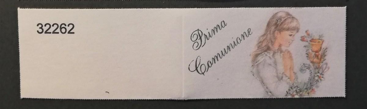 Bigliettini per bomboniera Prima Comunione art. 32262 cf. da 100 pz.