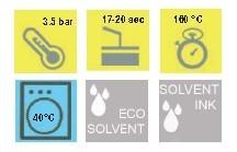 POLI FLOCK 5905 mm500x25mt. Flock per stampa Eco-Solvent, liner carta non adesiva