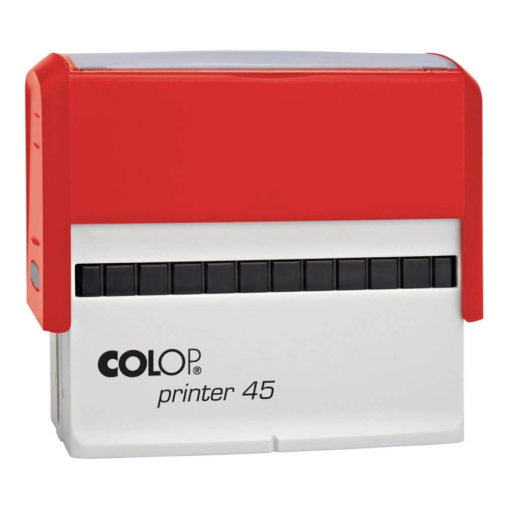 Timbro Autoinchiostrante COLOP PRINTER 45, dimensione stampa 25x82mm