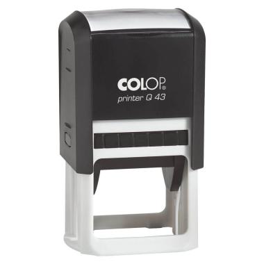 Timbro Autoinchiostrante COLOP PRINTER Q 43, dimensione stampa 43x43mm