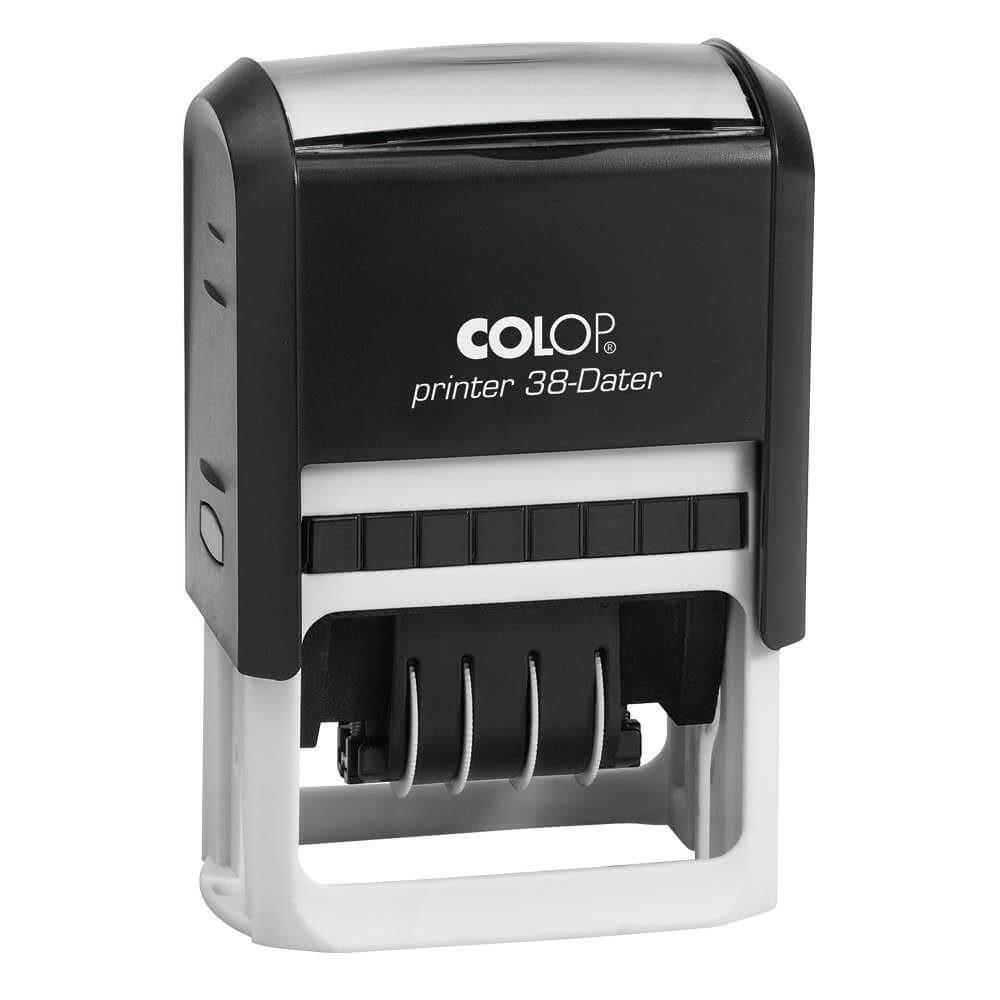 Timbro Autoinchiostrante COLOP PRINTER 38 DATARIO, dimensione stampa 33X56mm