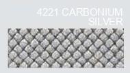 FLEX FASHION 4221 Flex termoadesivo in Poliuretano effetto CARBONIUM SILVER mm.500x1mt.