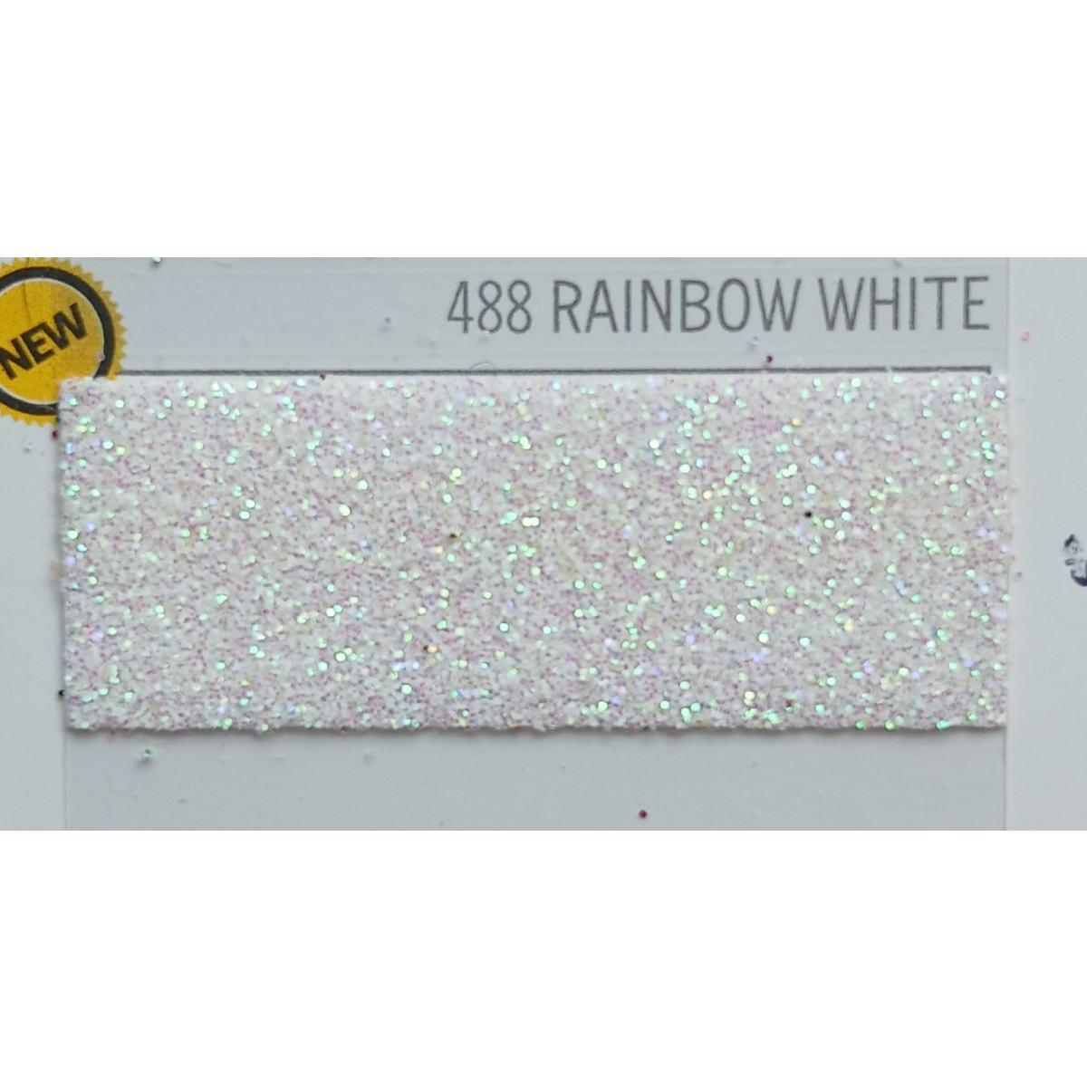 FLEX IMAGE Flex termoadesivo cod. 488 PEARL GLITTER RAINBOW WHITE mm.500x1m.