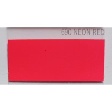 POLI TAPE - FLEX PREMIUM Termoadesivo cod. 690 NEON RED mm.500x1mt.