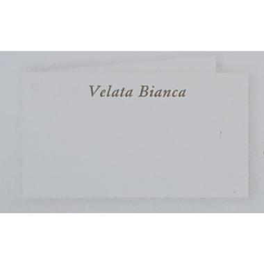 Bigliettini bomboniera 0005 cf. 100 pz. cartoncino velato bianco