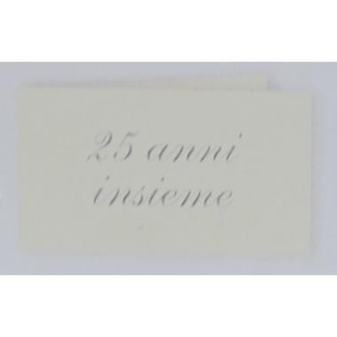 Bigliettini bomboniera 0536 cf. 100 pz. carta avorio