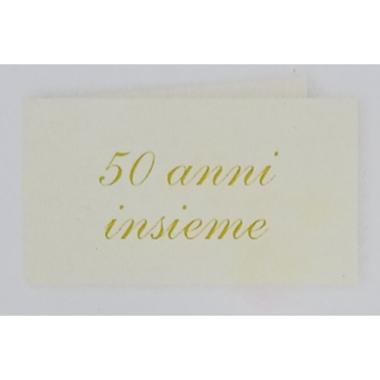 Bigliettini bomboniera 0537 cf. 100 pz. carta avorio