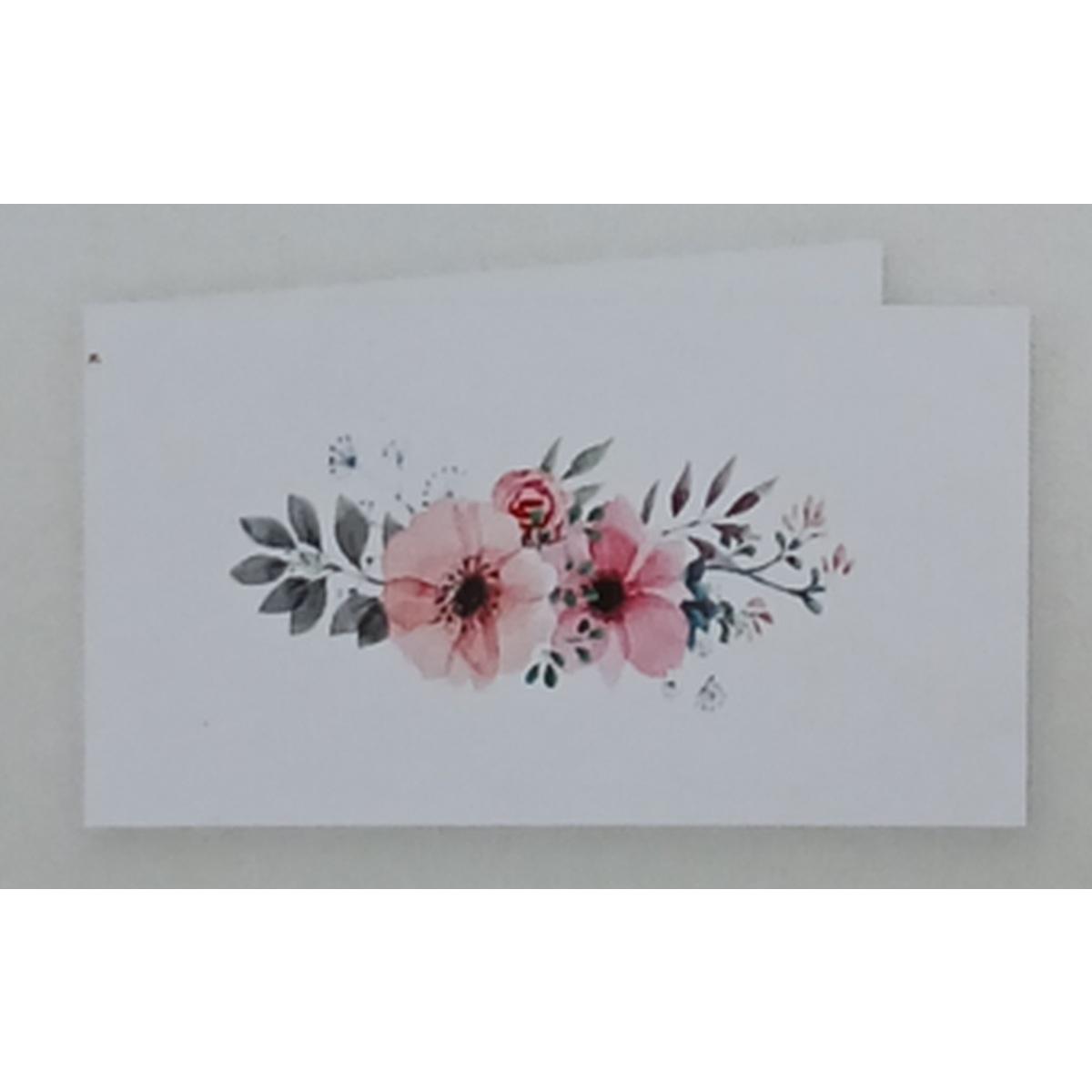 Bigliettini bomboniera 0538 cf. 100 pz. carta bianca