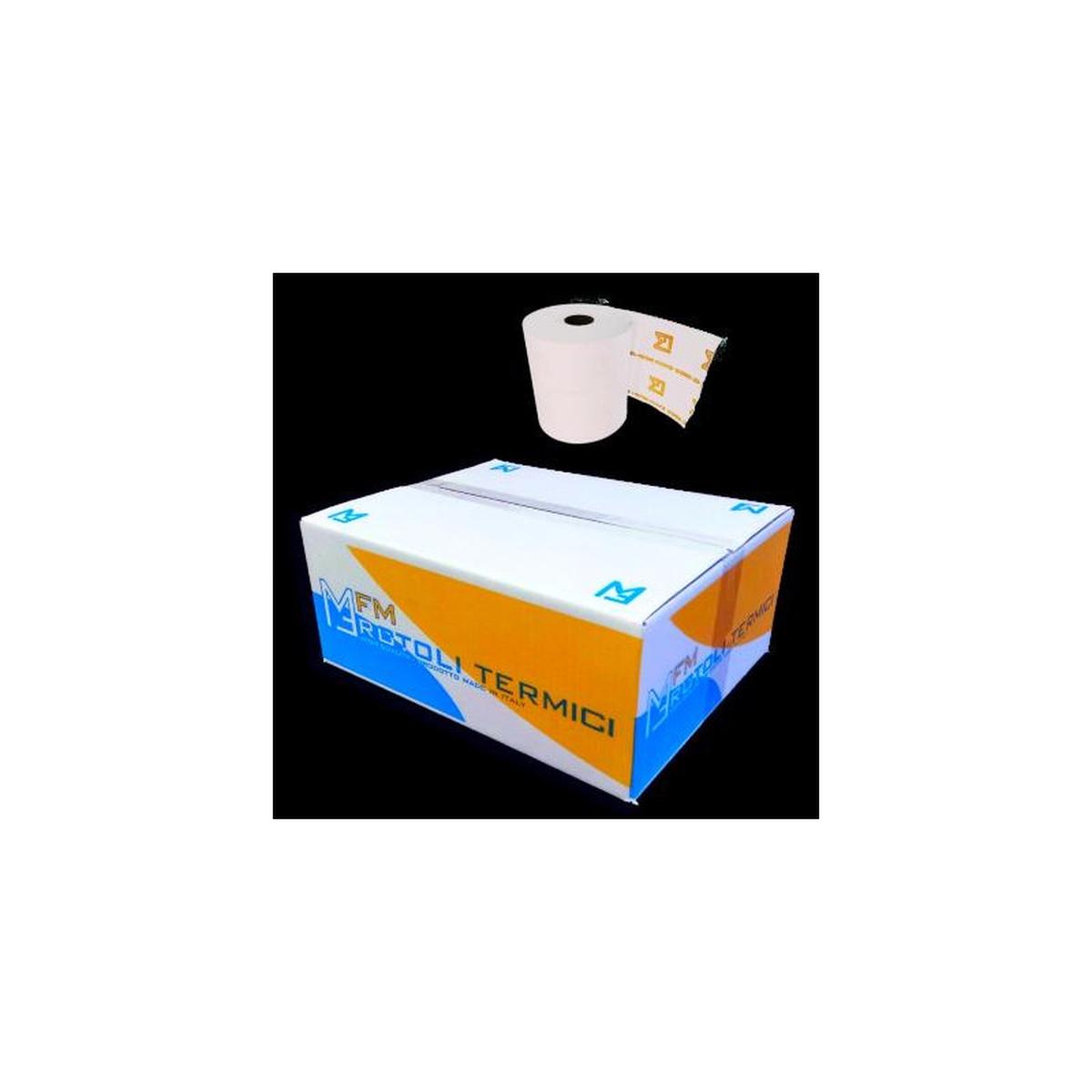 TR8080 - Cfz. 5 rotoli carta termica omologata mm80x80mt per registratori di cassa