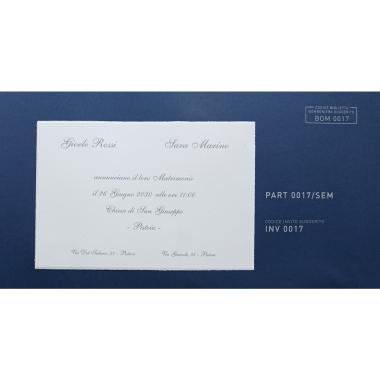 Partecipazioni nozze art. PART 0017/SEM