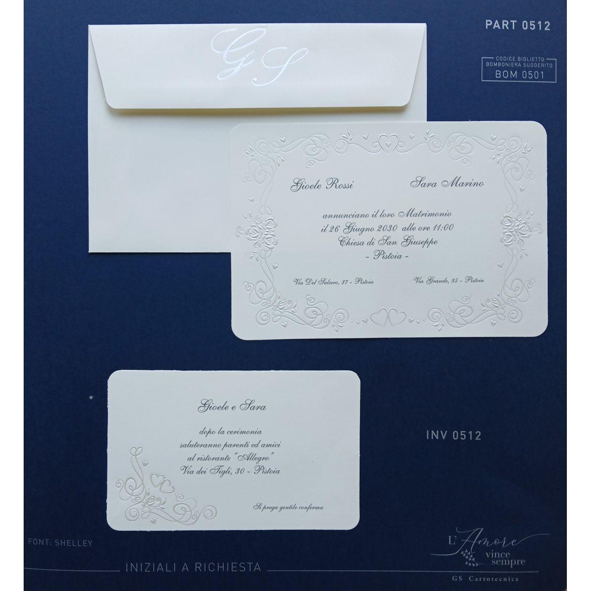 Partecipazioni nozze art. PART 0512