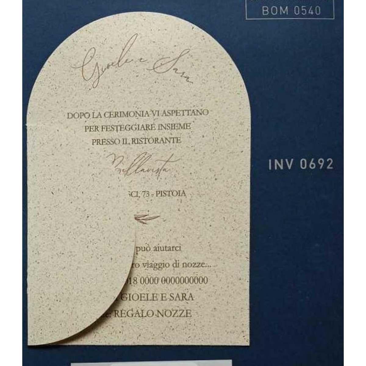 Invito nozze art. INV 0692
