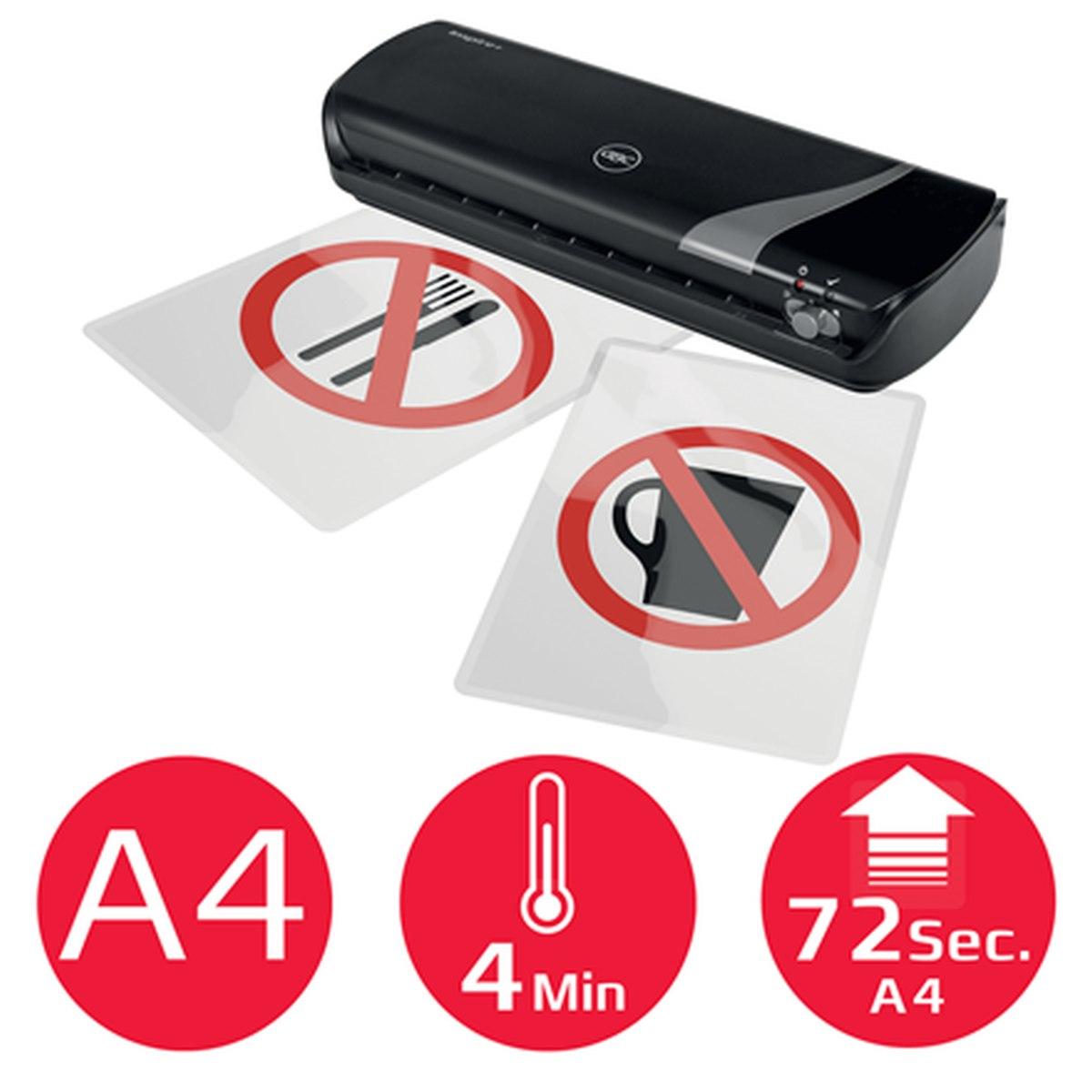 Plastificatrice Inspire A4 colore NERO